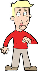 cartoon shocked man
