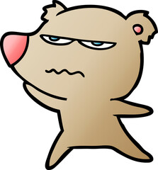 angry bear cartoon