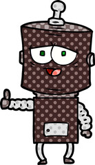cartoon robot
