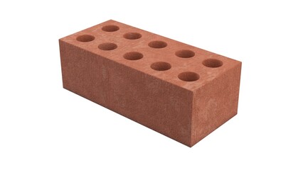 bricks isolated on white