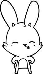 curious bunny cartoon