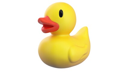 yellow rubber duck isolated