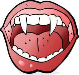 cartoon vampire mouth