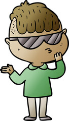 cartoon boy wearing sunglasses