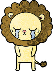 crying cartoon lion