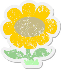 flower growing grunge sticker