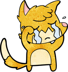 crying fox cartoon