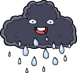 cartoon raincloud