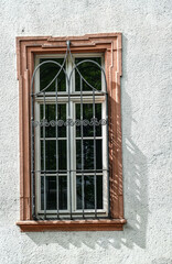 Fenster an einem historischen Gebäude in Mainz