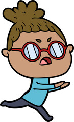 cartoon annoyed woman