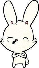 curious bunny cartoon