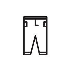 Clothing Dress Pants Outline Icon