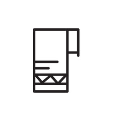 Clothing Dress Scarf Outline Icon