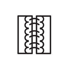 Sew Fashion Tailoring Outline Icon