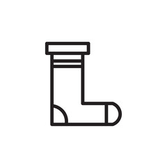 Sock Fashion Clothes Outline Icon