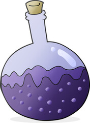 freehand drawn cartoon chemicals
