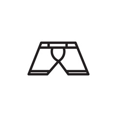 Clothes Footwear Underpants Outline Icon