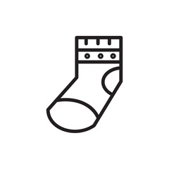 Foot Shoe Sock Outline Icon
