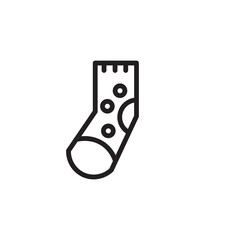 Foot Shoe Sock Outline Icon