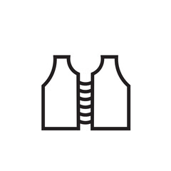 Jacket Safe Vest Outline Icon