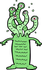cartoon monster