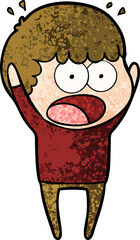 cartoon shocked man
