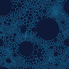 Vector Seamless Pattern. Abstract Foam Bubbles.  - 595932869