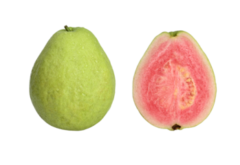 Pink guava isolated on transparent png