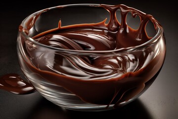 Chocolate In Liquid Form. Generative AI