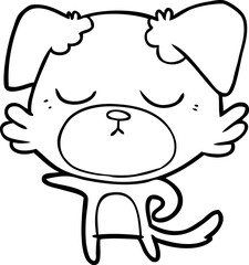 cute cartoon dog