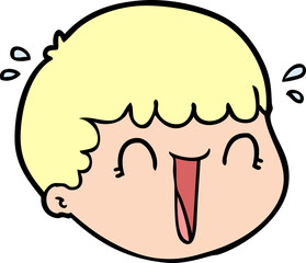 cartoon male face