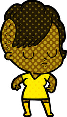 cartoon woman