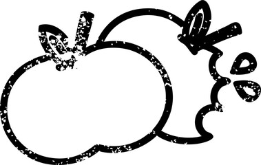 bitten apples icon symbol