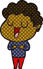 laughing cartoon man
