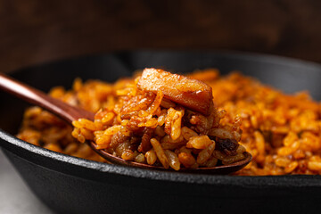 Squid Pork Belly Bulgogi Fried Rice with Spicy Seasoning