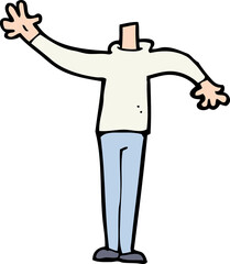 cartoon male gesturing body (mix and match cartoons or add own photo)