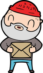 cartoon bearded man