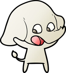 Fototapeta premium cute cartoon elephant