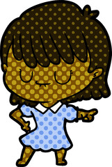 cartoon woman