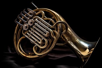 French horn. Generative AI