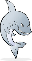 funny cartoon shark