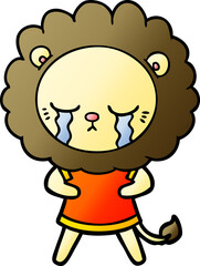 crying cartoon lion