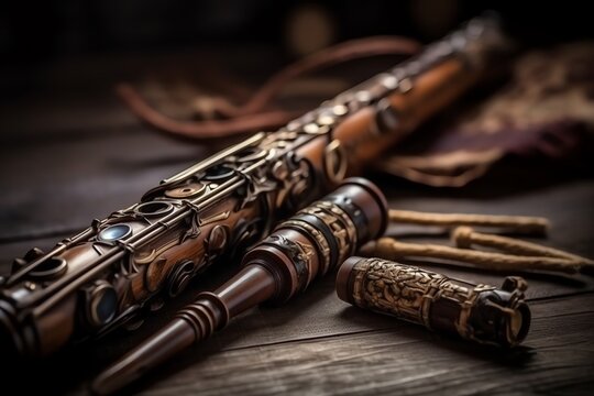 The bassoon is a symphony orchestra musical instrument. Generative AI