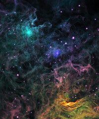 Space background with stars