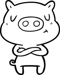 cartoon content pig