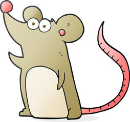 freehand drawn cartoon mouse