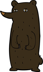 funny cartoon black bear