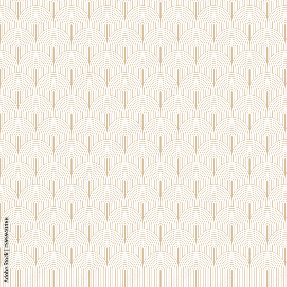 Poster seamless pattern background with curved lines in japanese style