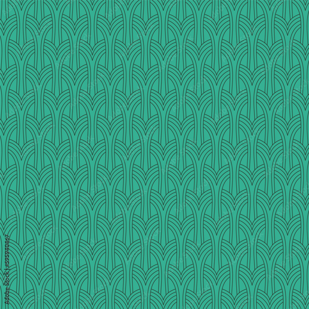 Poster abstract geometric curved lines pattern in architectural style