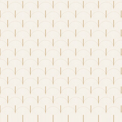 Seamless pattern background with curved lines in Japanese style
